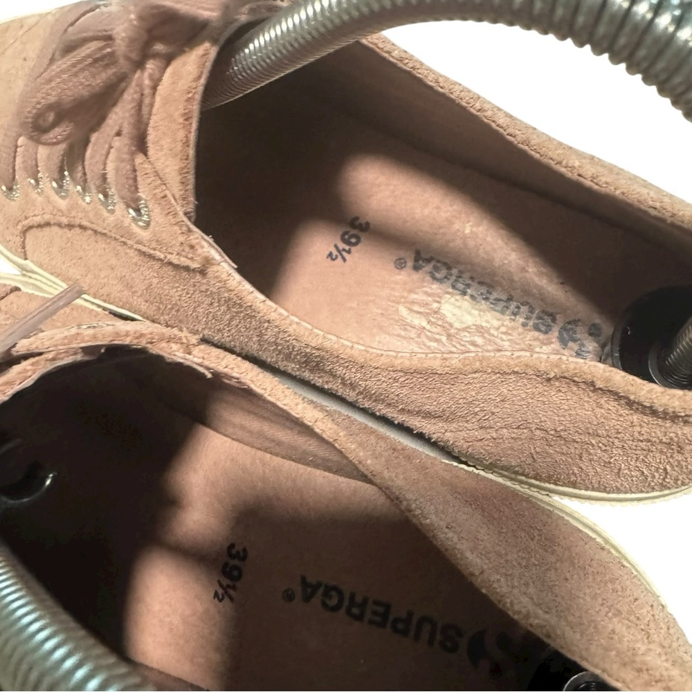 Superga 2750 Suede Sneakers Dusty Rose Pink Woman’s‎ Sneakers Sz 7.5 Low Top - Picture 11 of 14